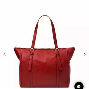 Fossil Carlie leather tote NWT!